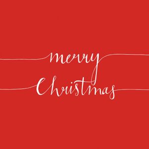 Christmas Note Red Design