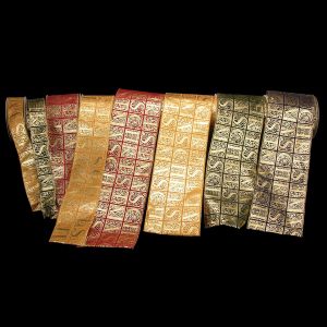 Wired Velvet Print Christmas Letters Ribbon