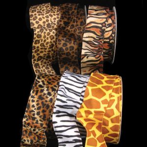 Wired Animal Print Ribbon