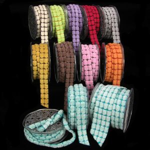 Woven Edge Chenille Block Ribbon