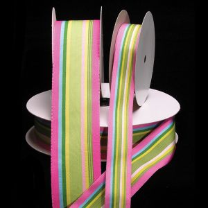 Striped Woven Grosgrain Ribbon