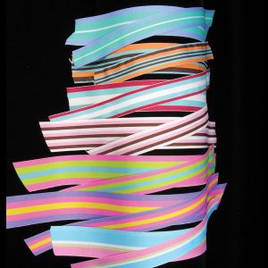 Striped Woven Grosgrain Ribbon