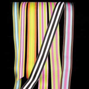 Striped Woven Grosgrain Ribbon