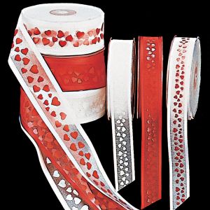 Satin Edge Organdy with Hearts Georgette Ribbon