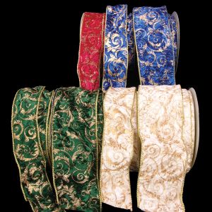 Wire Gold Cord Edging Fabric Ribbon