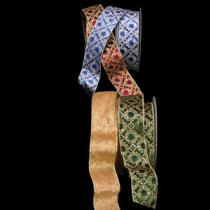 Wire Edge Fabric "Mecca" Ribbon