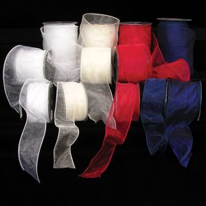 Wire Edge Organza Ribbon