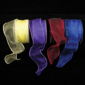 Wire Edge Organza Ribbon