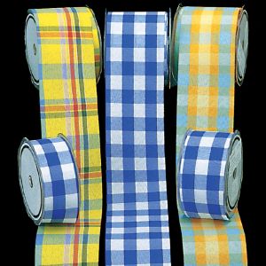 Cut Edge Plaid Ribbon