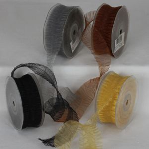 Gathered Organza "Paul" Ribbon 1.5 inch