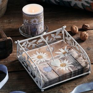 Edelweiss On Wood Design