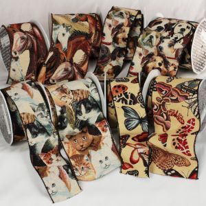 Gobelin Tapestry Animal Print Ribbon