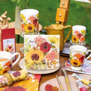 Sunny Flowers Cream Design