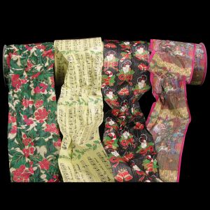 Printed Paper Semi Crush Ribbon