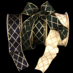 Wired Velvet Diamond Jubilee Ribbon