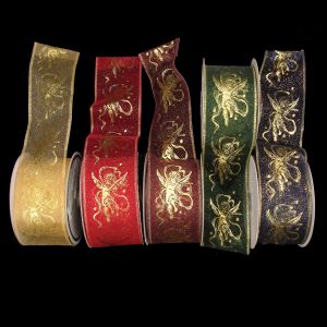 Wire Edge Sheer Angel Ribbon