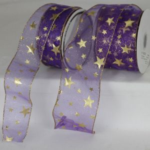 Wire Edge Sheer Milky Way Ribbon