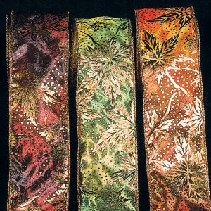 Wired Taffeta Print Ribbon