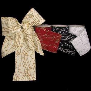 Wired Velvet Stars & Music Ribbon