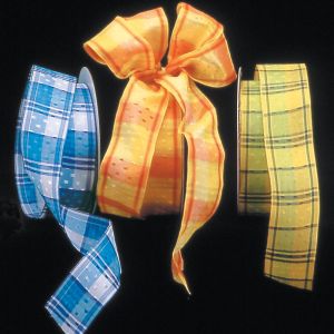 Wired Taffeta Plaid Philipp Ribbon