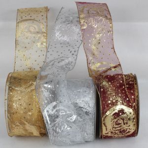 Wired Sheer Saint Nickolaus Ribbon