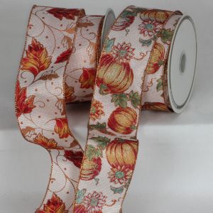 Copper Wired Taffeta Ribbon