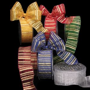 Wired Woven Sheer Abraham Ribbon