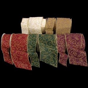 Wired Elegant Semi Sheer Curl Ribbon