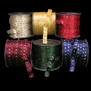 Wired Patriot Metallic Stars Ribbon