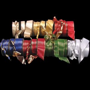 Wired Woven Double Side Solid Ribbon