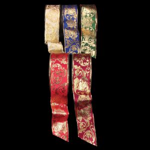 Gold Wired Taffeta Ornamental Ribbon