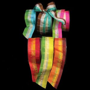 Wired Woven Sheer Taffeta Malaga Ribbon