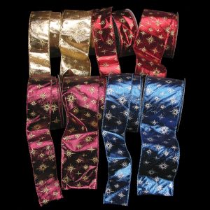 Wired Glitter Star Lame Ribbon