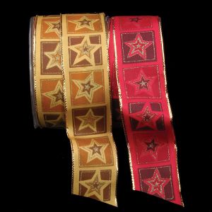 French Wired Star in Square Ribbon
