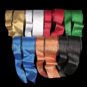 Wired Metallic "Pioggia" Ribbon