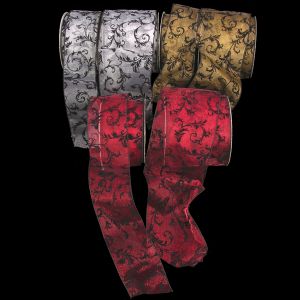 Wired Sheer Brocade Ribbon