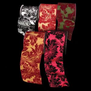 Wired Fabric "Felce" Ribbon