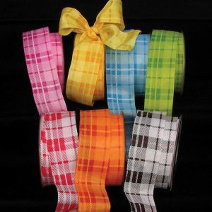 Wired Plaid Spring Ribbon
