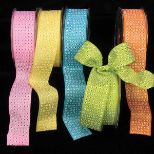 Wired Taffeta Little Dots Ribbon