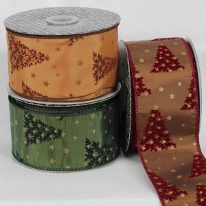Wired Edge Star Tree Ribbon