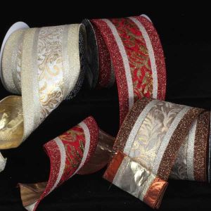 Wired Royal Ribbon with Lame Backing