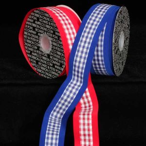 Wire Edge Velvet Tartan Ribbon