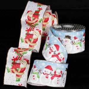Wire Edge Print Ribbon