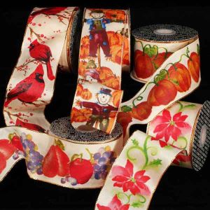 Gold Wire Edge Ribbon 