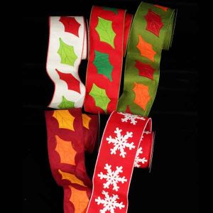Wired Felt Ribbon 4 inches