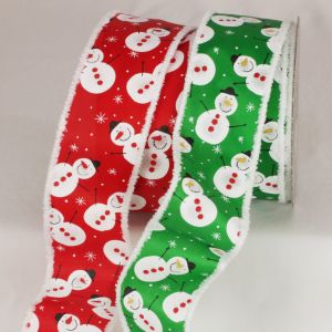 Wired Snowmen Ribbon