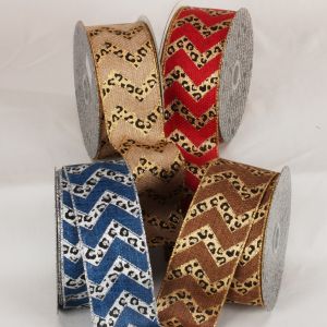 Wired Animal Chevron Ribbon