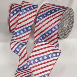 Wired Stripes n Stars Ribbon