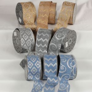Wired Diamond, Chevron or Swirl Ribbon
