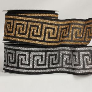 Wired Greek Key Ribbon
